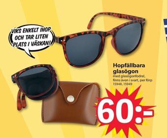 Hopfällbara glasögon