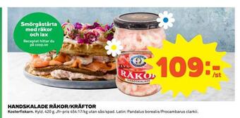 Coop Extra Handskalade räkor/kräftor erbjuda