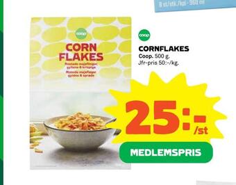 Coop Extra Cornflakes erbjuda