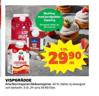 Coop Extra Vispgrädde erbjuda