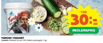 Coop Extra Turkisk yoghurt erbjuda