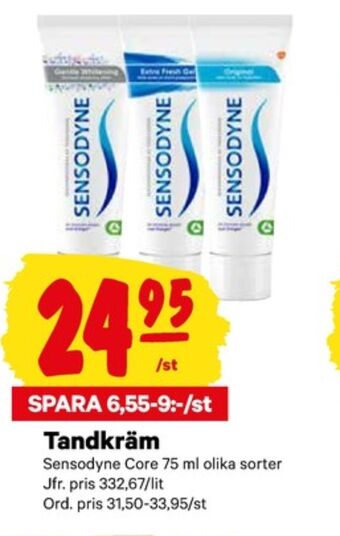 City Gross Sensodyne tandkräm erbjuda