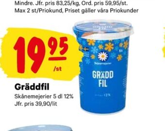 Skånemejerier gräddfil