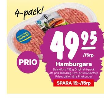 City Gross Dalsjöfors hamburgare erbjuda