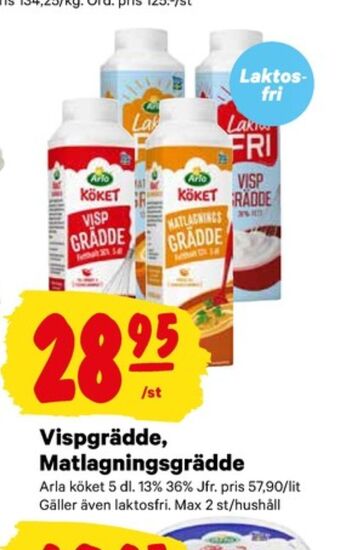 City Gross Arla köket vispgrädde erbjuda