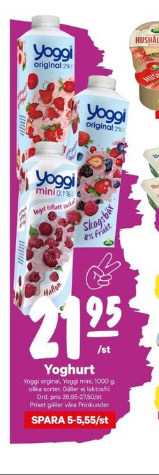 City Gross Yoggi yoghurt erbjuda