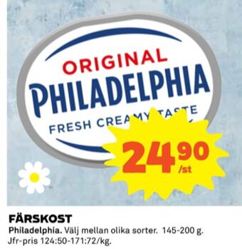 Coop Philadelphia färskost erbjuda