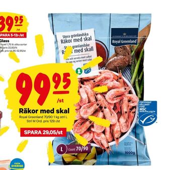 City Gross Royal greenland räkor med skal erbjuda