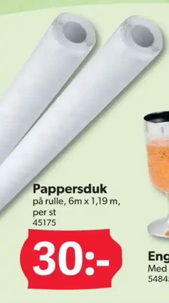 DollarStore Mustang pappersduk erbjuda