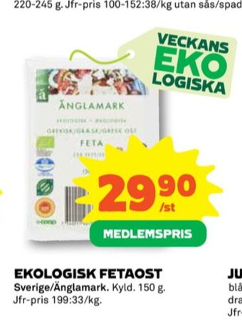 Coop Änglamark fetaost erbjuda