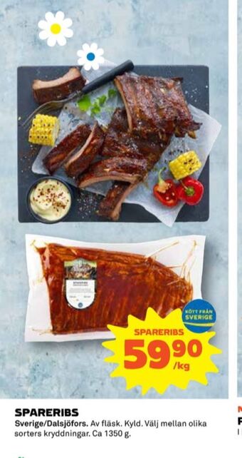 Coop Dalsjöfors spareribs erbjuda