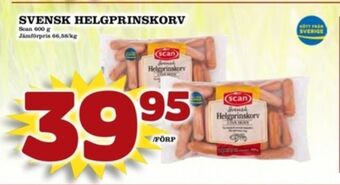 Matdax Scan prinskorv erbjuda