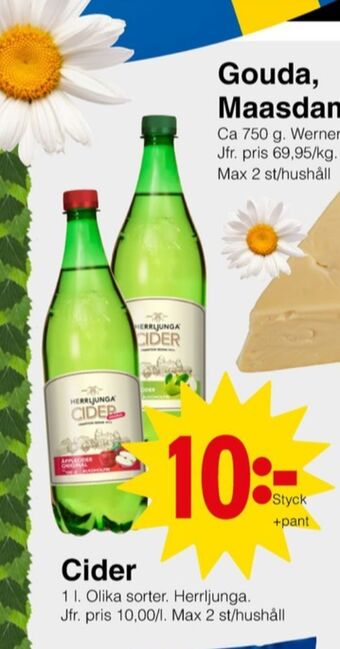 Matöppet Herrljunga cider erbjuda