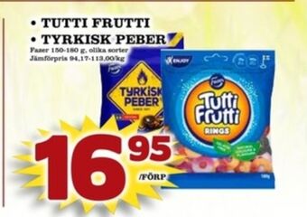 Matdax Tutti frutti rings godispåsar erbjuda