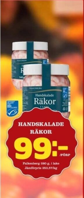Matdax Falkenberg seafood räkor erbjuda