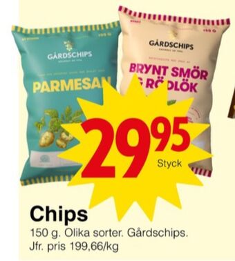 Matöppet Gårdschips erbjuda