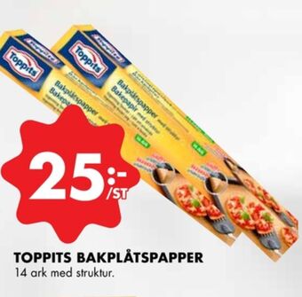 Toppits bakplåtspapper