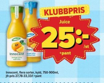 Östenssons Innocent juice erbjuda