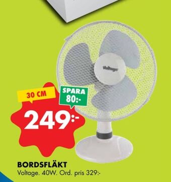 ÖoB Voltage bordsfläkt erbjuda