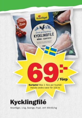 Pekås Kronfågel kycklingfilé erbjuda