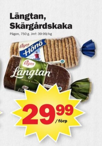 Pekås Längtan rågbröd erbjuda