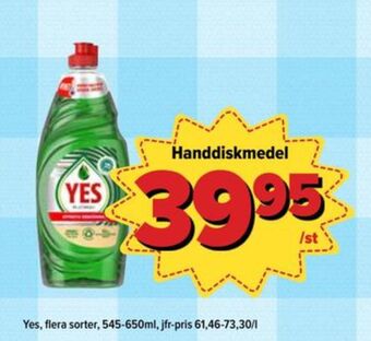 Östenssons Yes handdiskmedel erbjuda