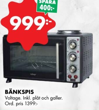 ÖoB Voltage spisar erbjuda