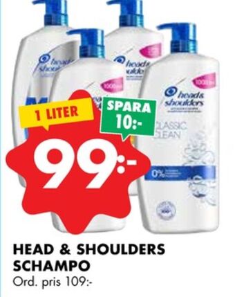 ÖoB Head&shoulders shampoo erbjuda