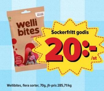 Wellibites godispåsar jordgubb cola