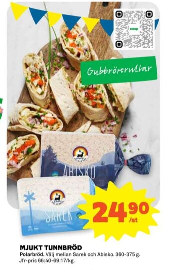 Stora Coop Abisko tunnbröd erbjuda