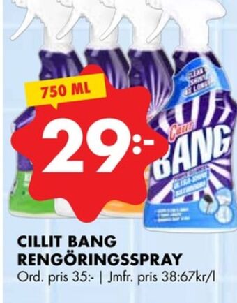 ÖoB Cillit bang rengöringsmedel erbjuda