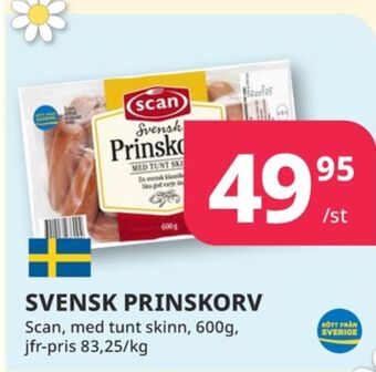Tempo Scan prinskorv erbjuda