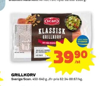 Stora Coop Scan grillkorv erbjuda