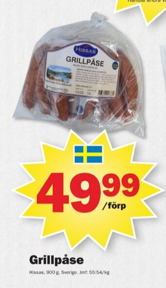 Pekås Hissas korv erbjuda