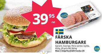 Tempo Garant hamburgare erbjuda