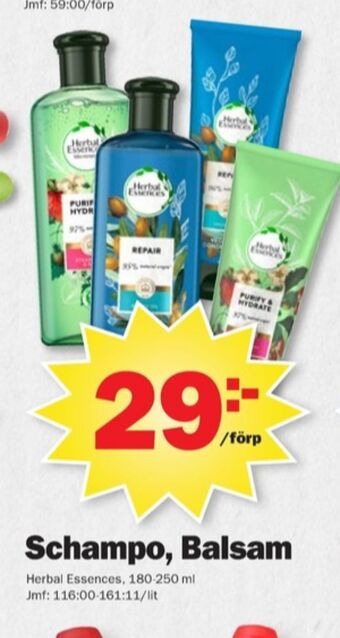Pekås Herbal essences balsam erbjuda