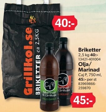 DollarStore Briketter erbjuda