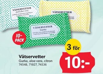 DollarStore Våtservetter erbjuda
