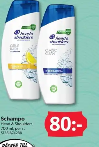 DollarStore Schampo Head & Shoulders erbjuda