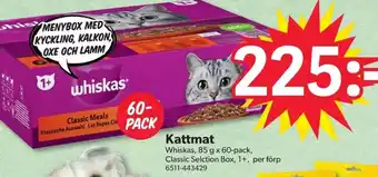 DollarStore Kattmat Whiskas erbjuda