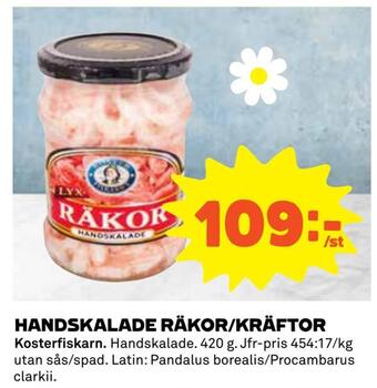 Coop Handskalade räkor/kräftor erbjuda