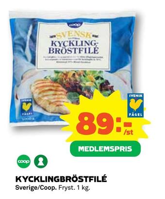 Coop Kycklingbröstfilé erbjuda