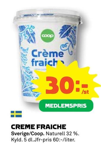 Coop Creme fraiche erbjuda