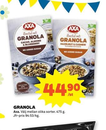 Stora Coop Granola erbjuda