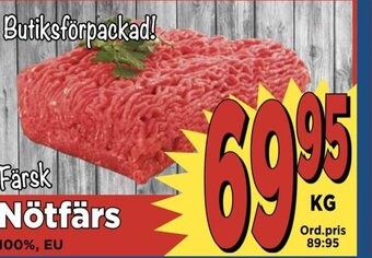Supergrossen Färsk Nötfärs erbjuda