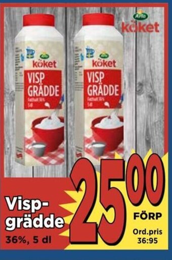 Supergrossen Vispgrädde erbjuda