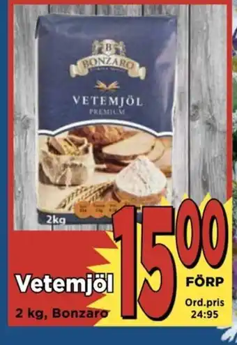 Vetemjöl 2 kg, Bonzaro