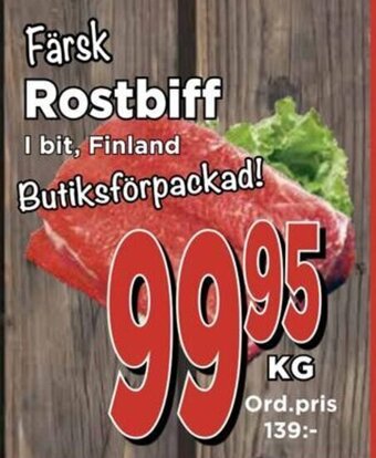 Supergrossen Färsk Rostbiff erbjuda