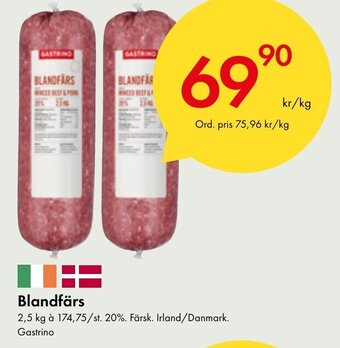 Snabbgross Blandfärs Gastrino erbjuda