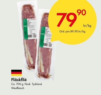 Snabbgross Fläskfilé erbjuda